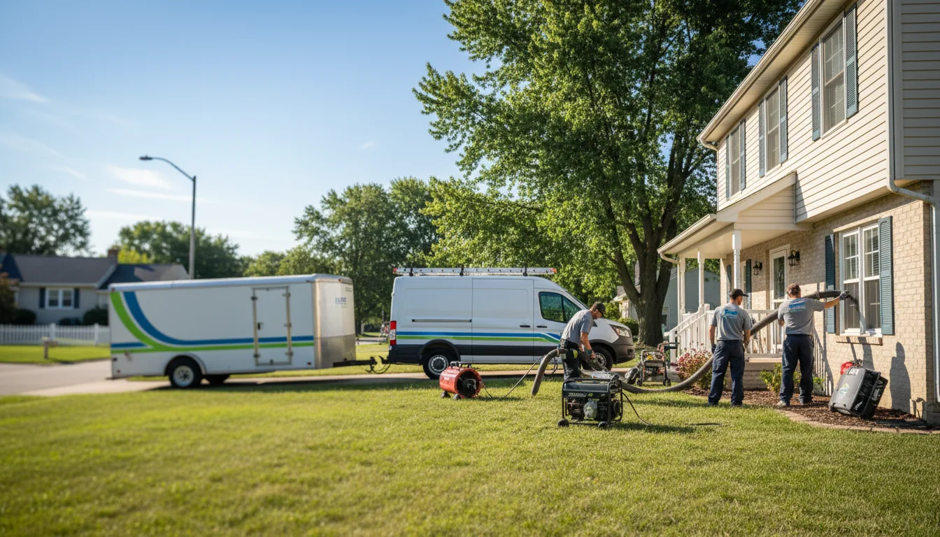Flooded Basement Restoration And Cleanup With Repair in Caledonia, OH near me